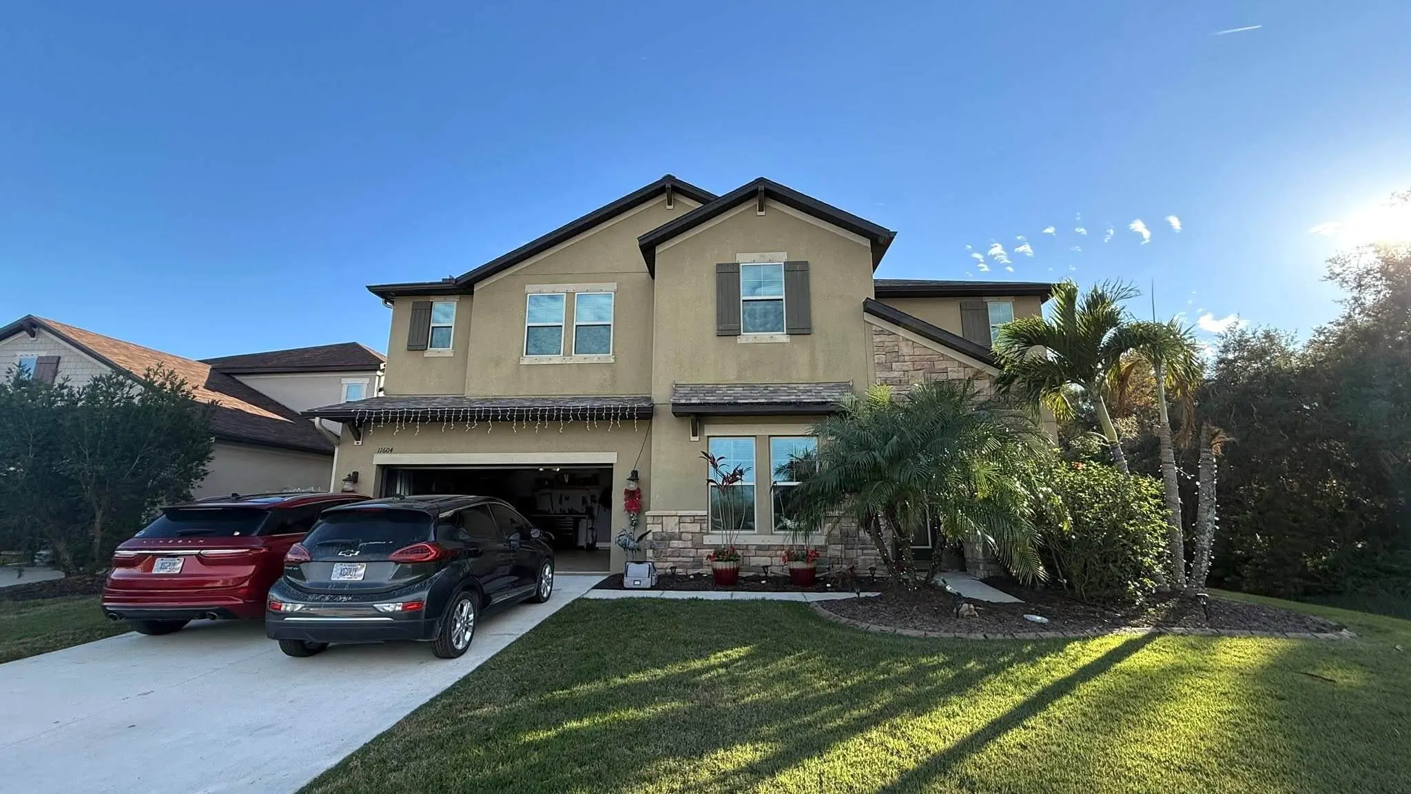before project - riverview fl home in need of a professional paint job
