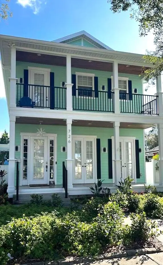 freshly painted two-story exterior home in Riverview Florida