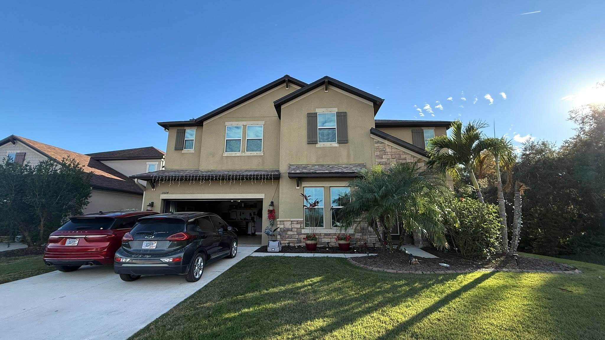 before project - riverview fl home in need of a professional paint job